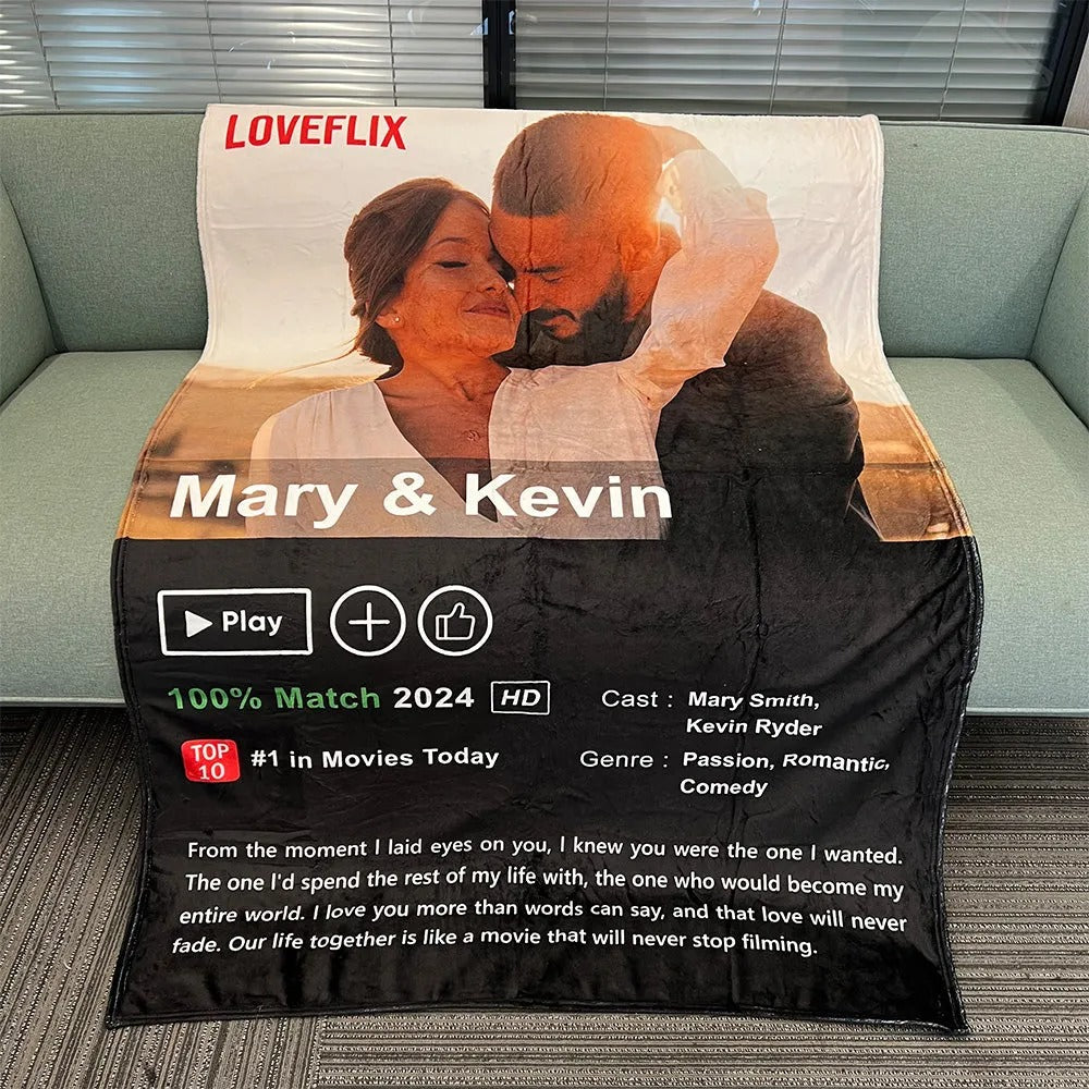 Loveflix Customisable Blanket