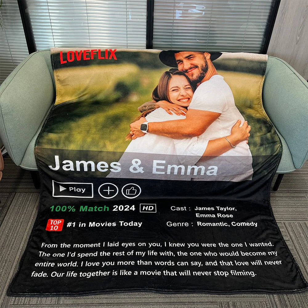 Loveflix Customisable Blanket